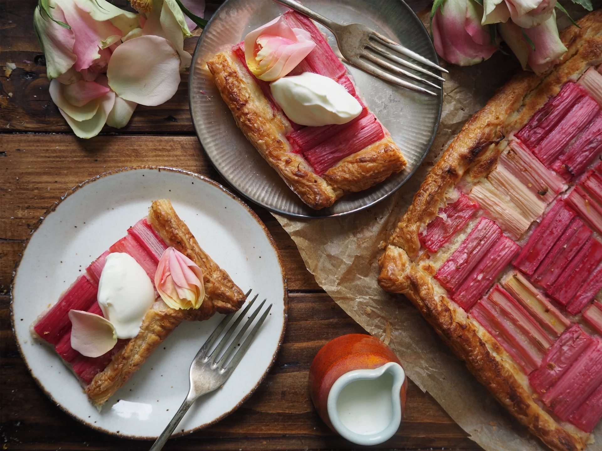 This rhubarb tart is the perfect springtime bake for a laid-back weekend