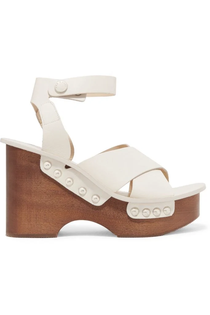 Leather platform sandals by Rag&Bone, €168 at theoutnet.com 