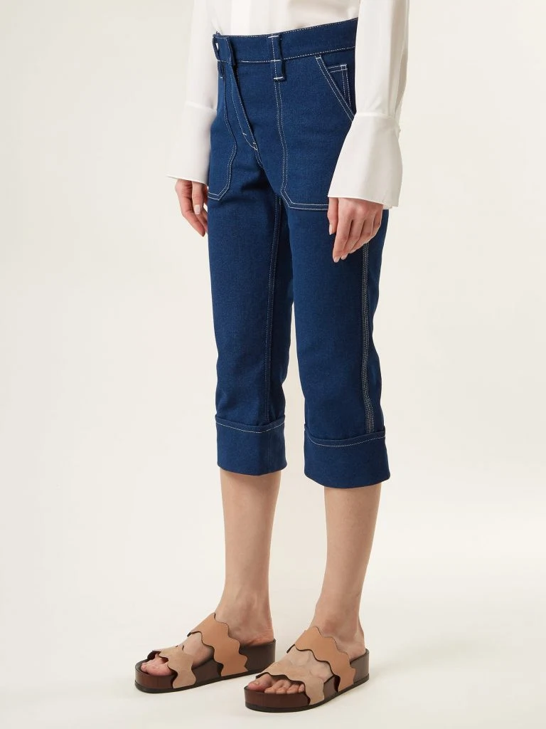 Mid-rise cropped jeans by Chloé, €590 at matchesfashion.com