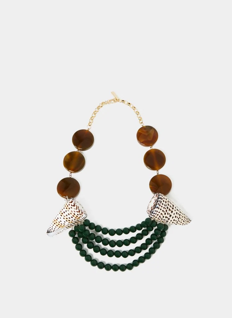 Seashell necklace, €115 at uterque.com