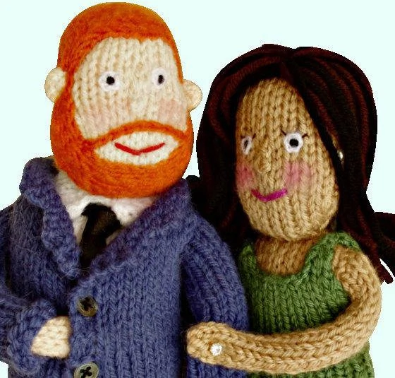 Royal wedding knit dolls