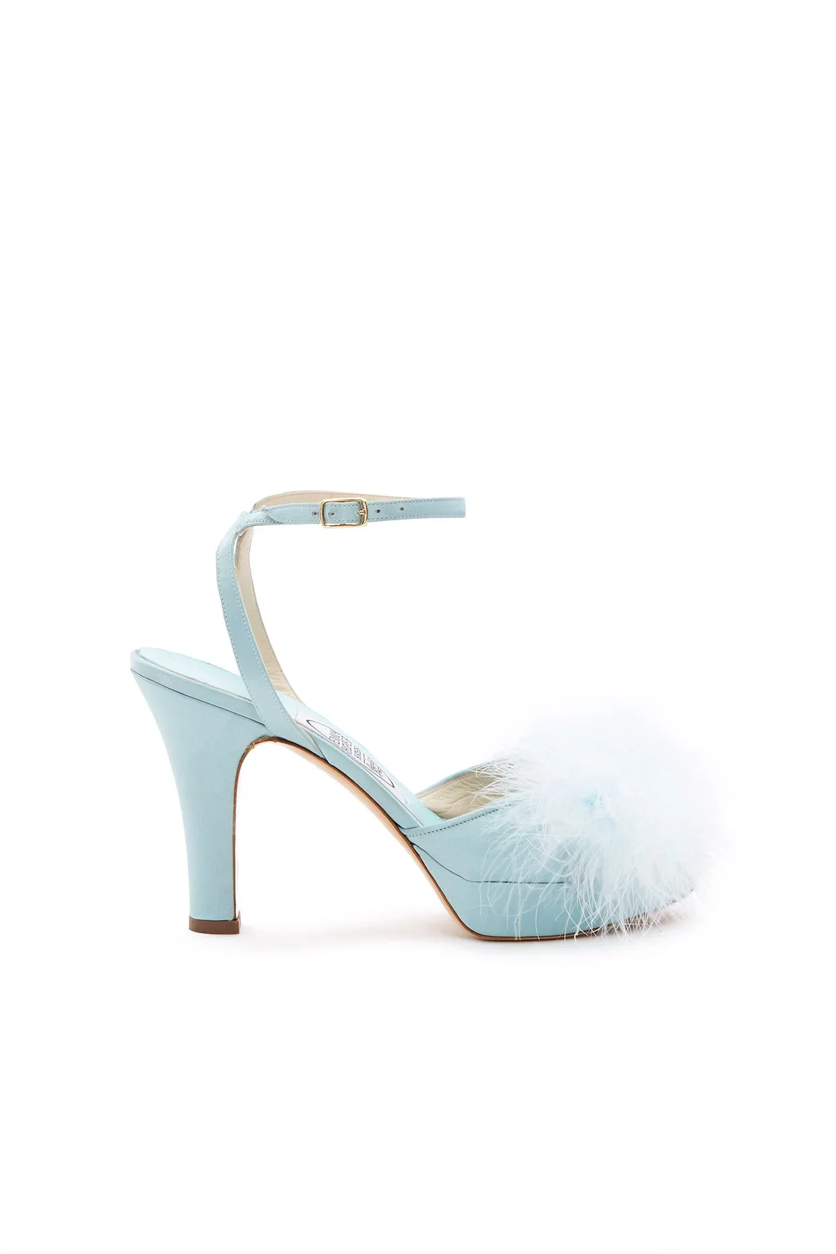Satin maribou platform heels by Anna Sui, €295.20 at openingceremony.com