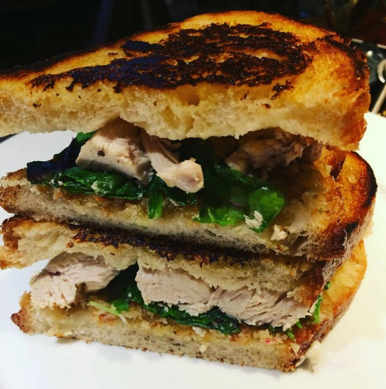 Chicken toastie at The Vintage Inn, Irishtown Chicken toastie at The Vintage Inn, Irishtown