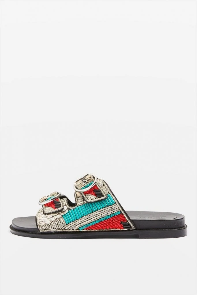 Frankie embellished sliders, €68 at topshop.com
