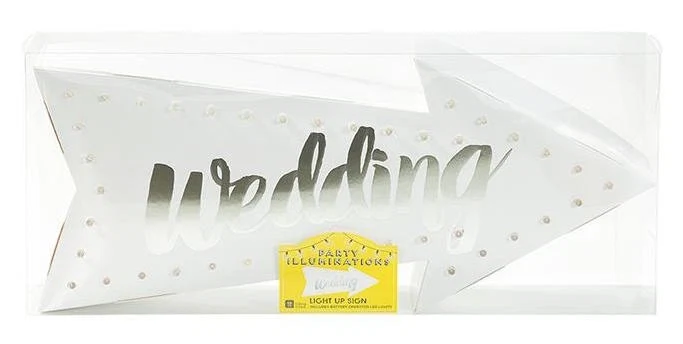 Wedding arrow, light-up sign