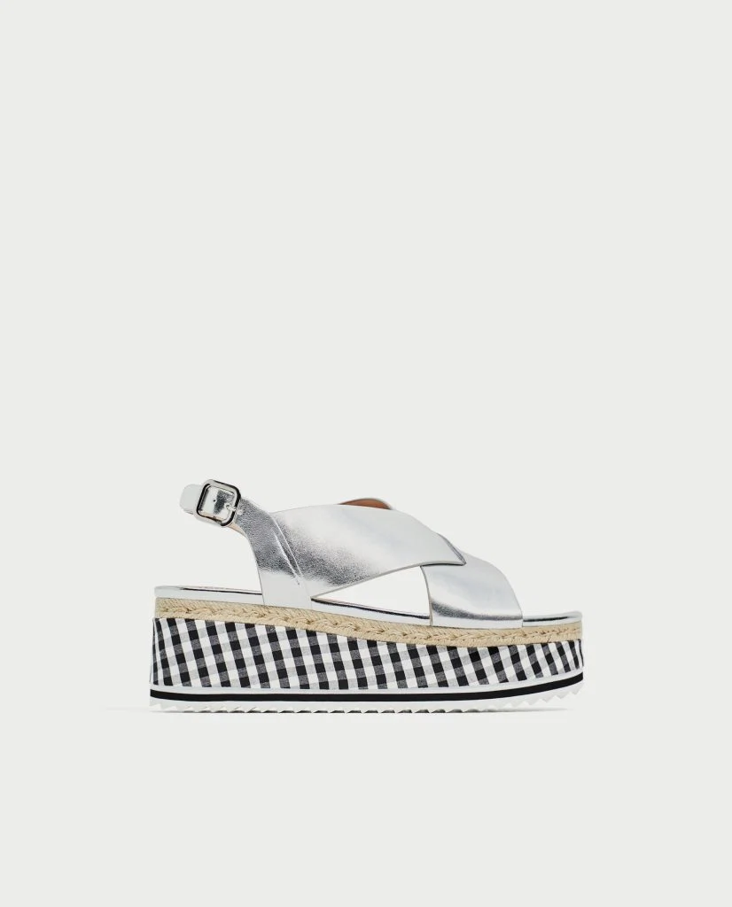 Crossover platform wedges, €29.99 at zara.com