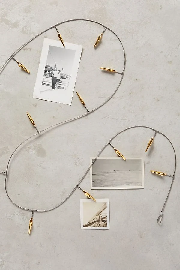 Tinsel photo clips, €16.98 at anthropologie.com