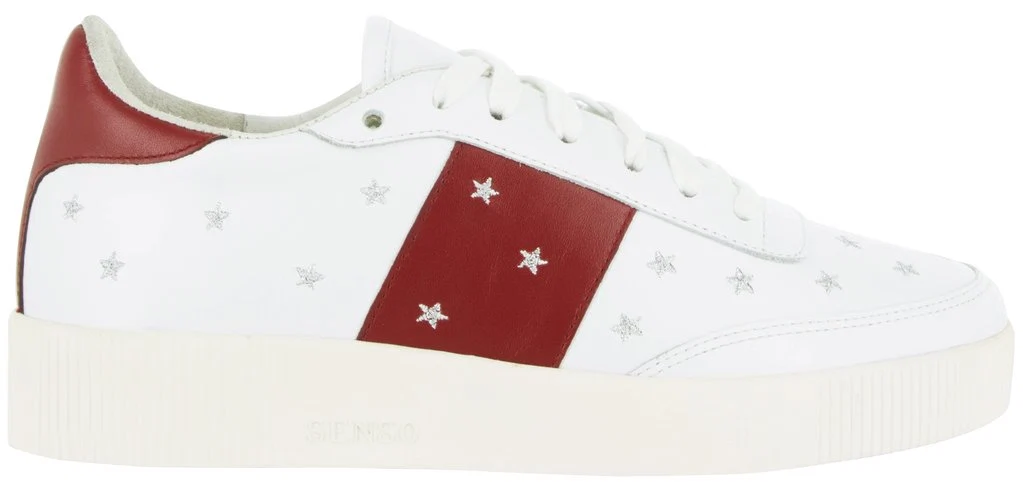 Burgundy stars all over trainers by Senso, €199 at seagreen.ie
