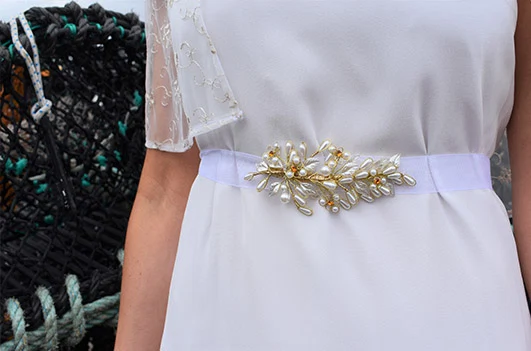 Golden branch belt, €98 at bridalandlace.com