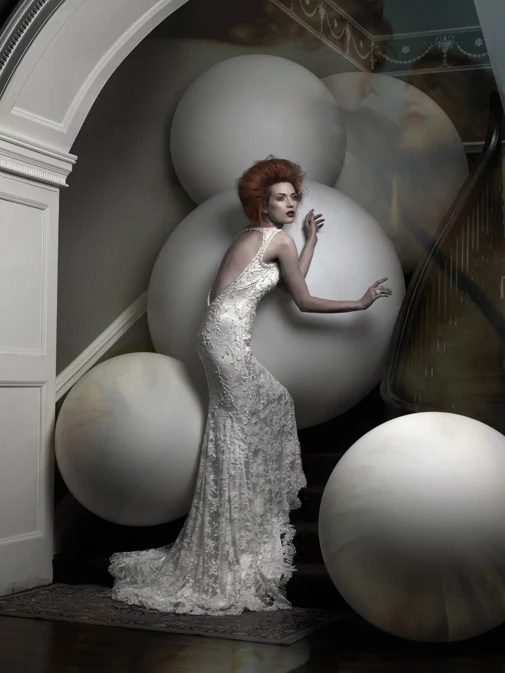 Heavily embellished lace gown by Patrick Casey, from €3,500 - €3,950 at myrtleivory.com