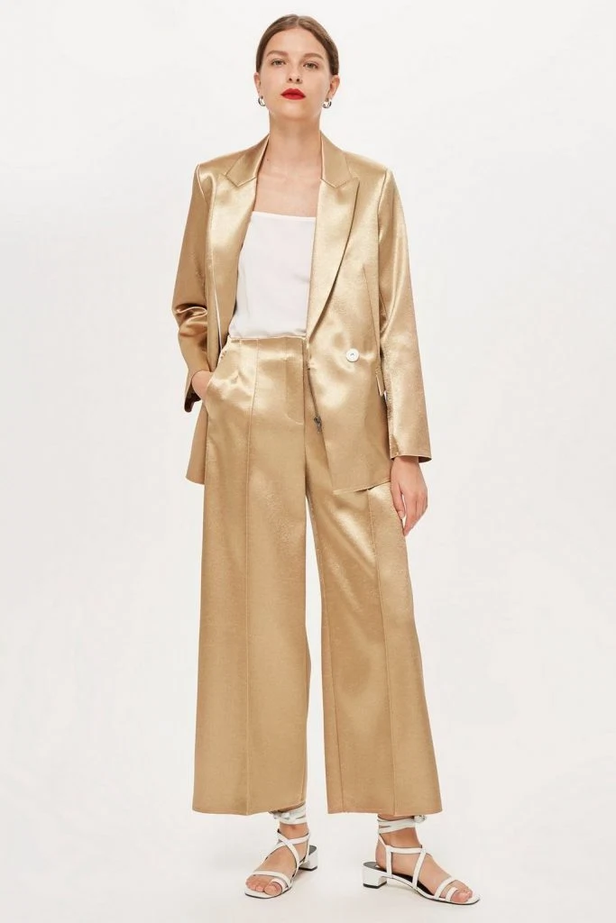 Gold suit by Boutique, €300 at topshop.com