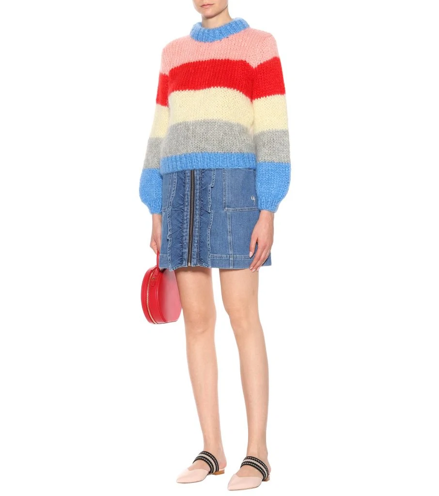 Julliard mohair and wool sweater by Ganni, €273 at mytheresa.com