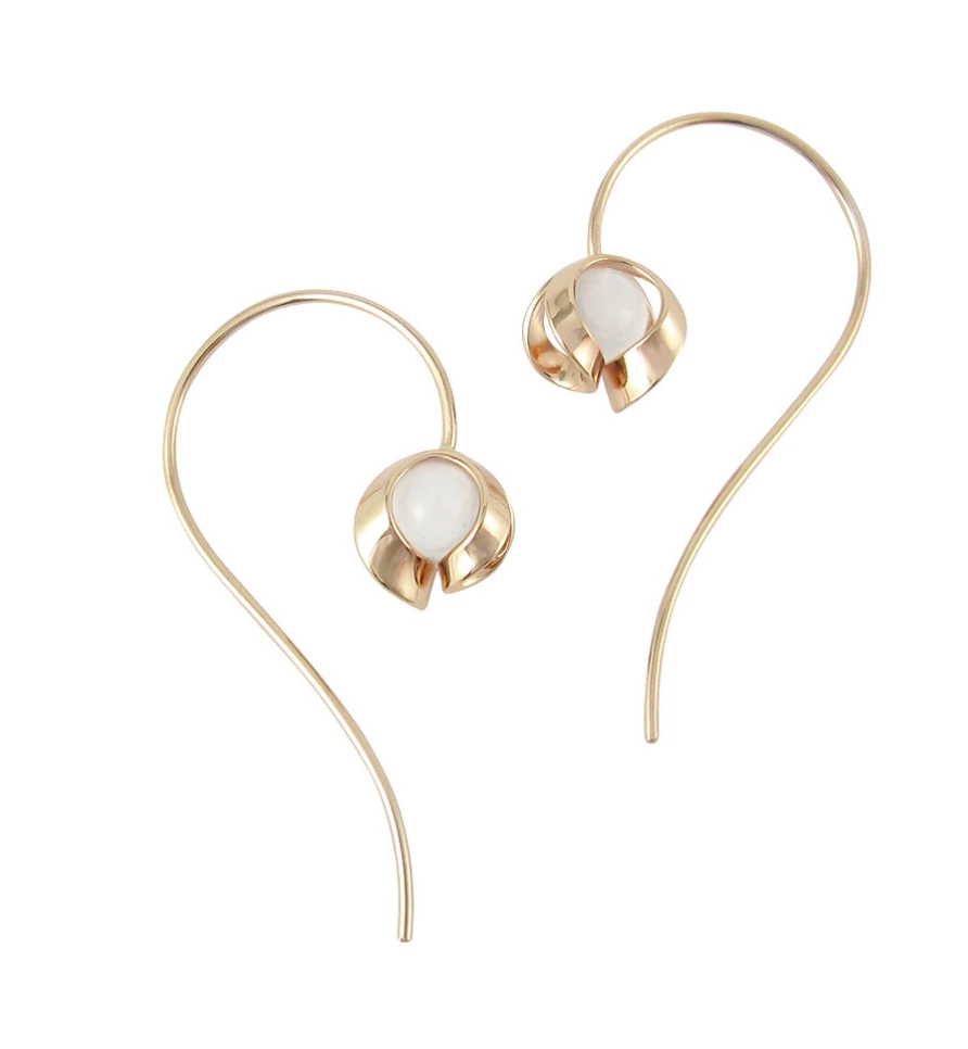 Tuohi 9ct yellow gold medium wire earrings, €295 at corkjewellery.ie