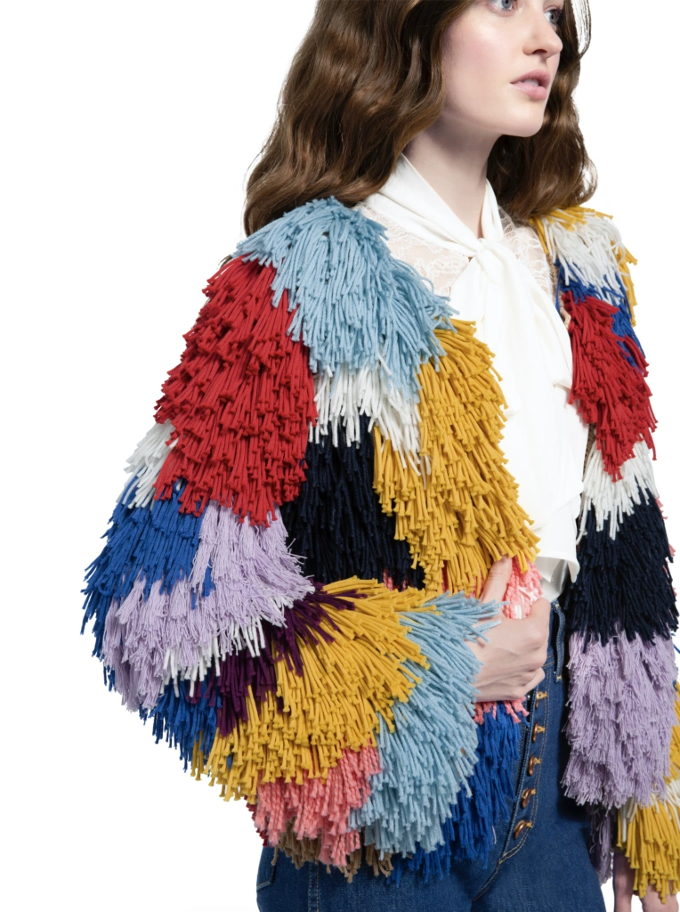 Fawn multi-coloured cardigan, €540.17 at aliceandolivia.com