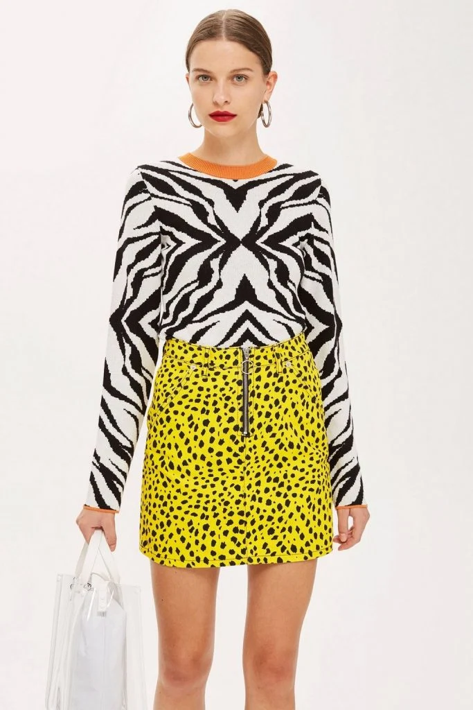Zebra skinny top, €40 at topshop.com