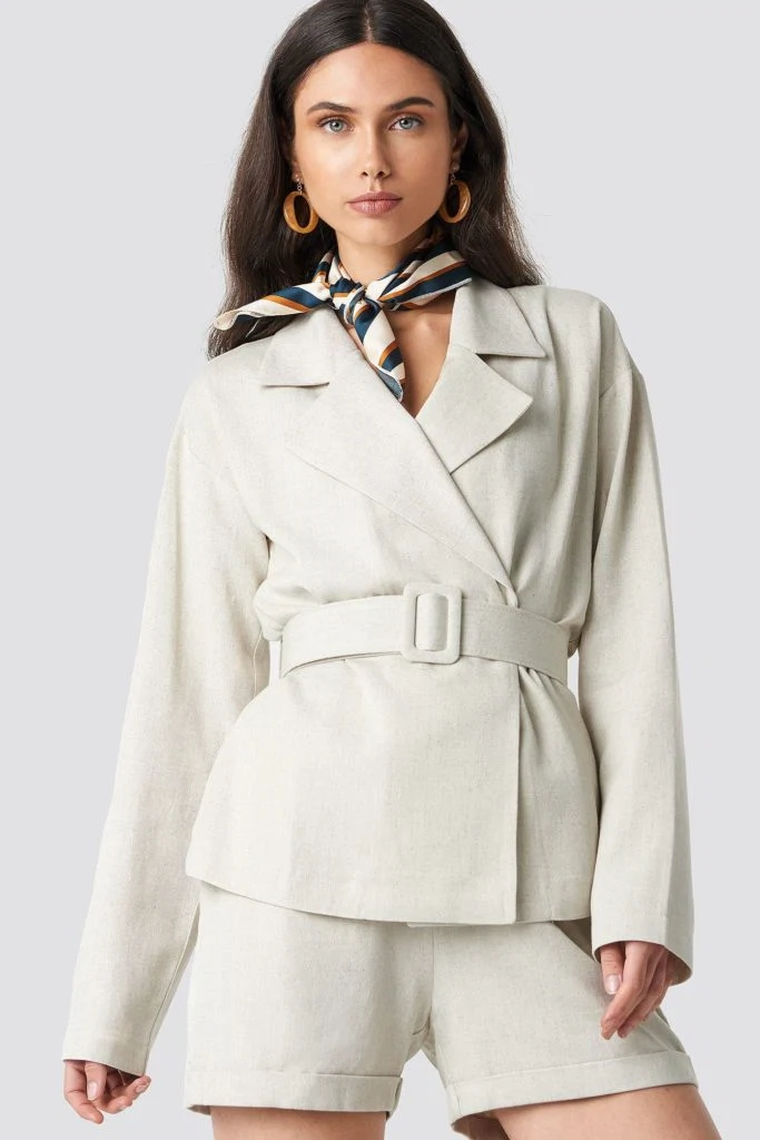 Wide belted oversized blazer, €78.95 at na-kd.com
