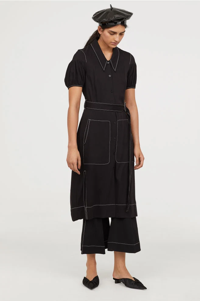 Puff-sleeved shirt dress, €69.99 at H&M