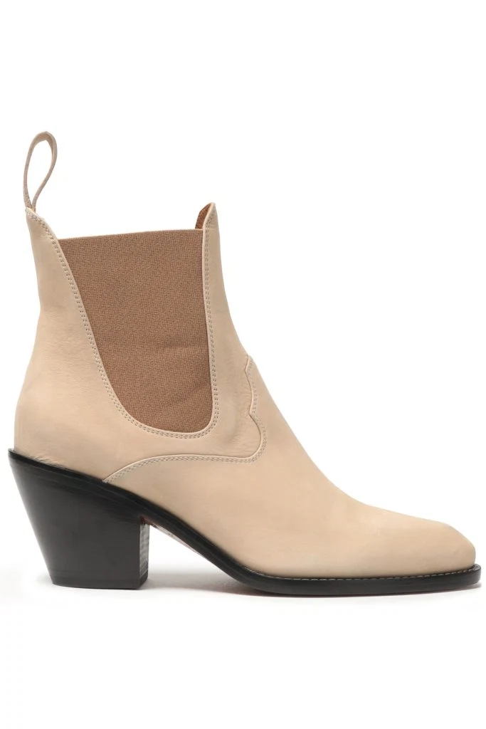 Suede ankle boots by Chloé, €420 at theoutnet.com