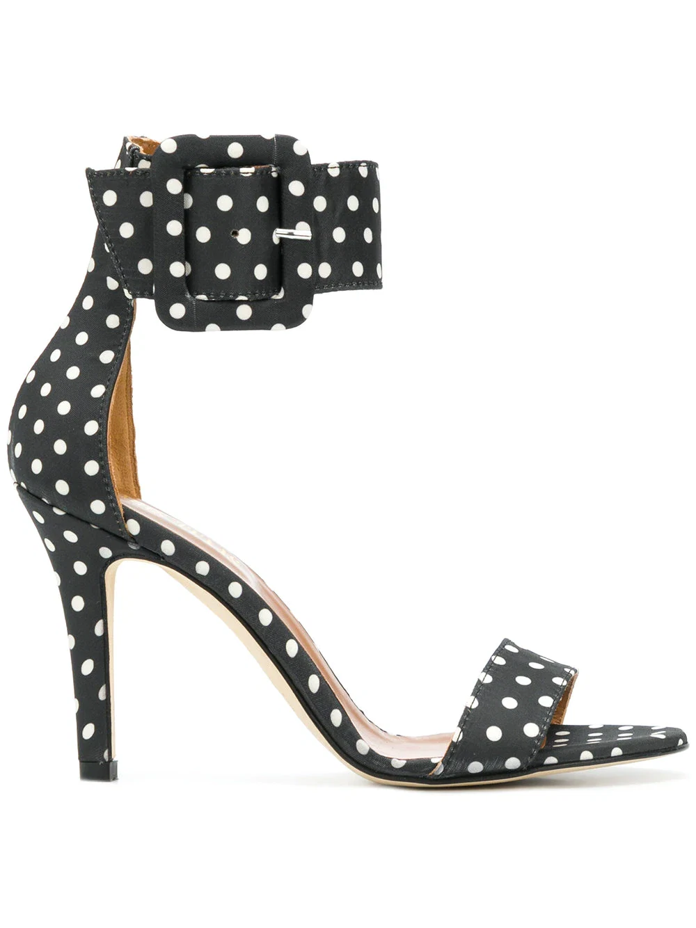 Polka dot buckle sandals by Paris Texas, €148 at farfetch.com