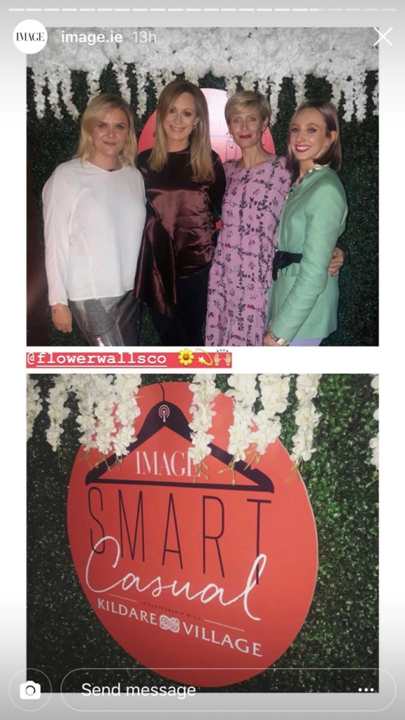 The Smart Casual hosts and Val Forde, PR Director at Kildare Village