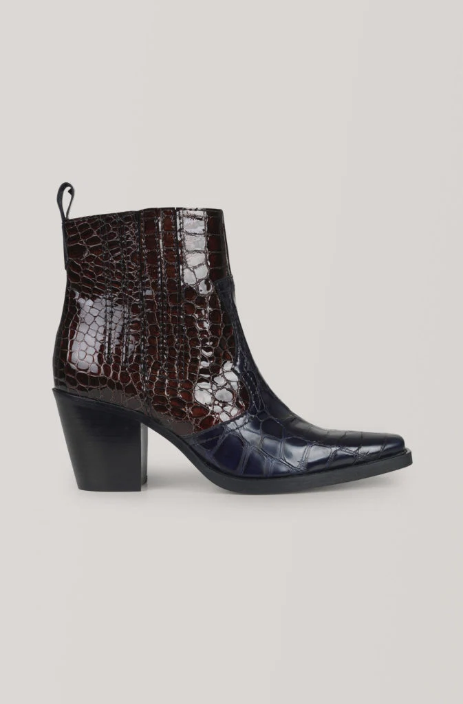 Callie ankle boots, €419 at ganni.com