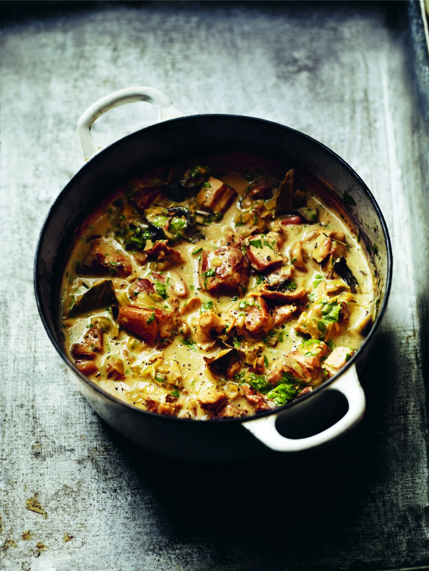 Supper Club: Gill Meller’s pork, bacon and mushroom stew