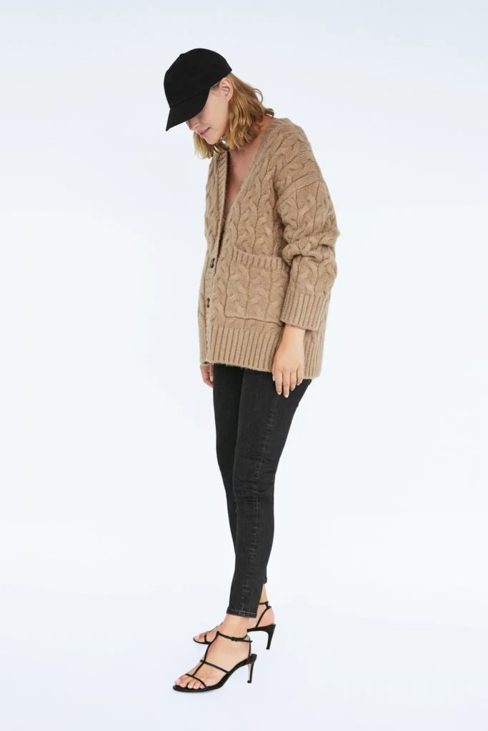 Cable-knit oversized cardigan, €49.95 at zara.com