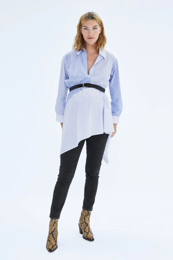 Contrasting asymmetric tunic, €39.95 at zara.com