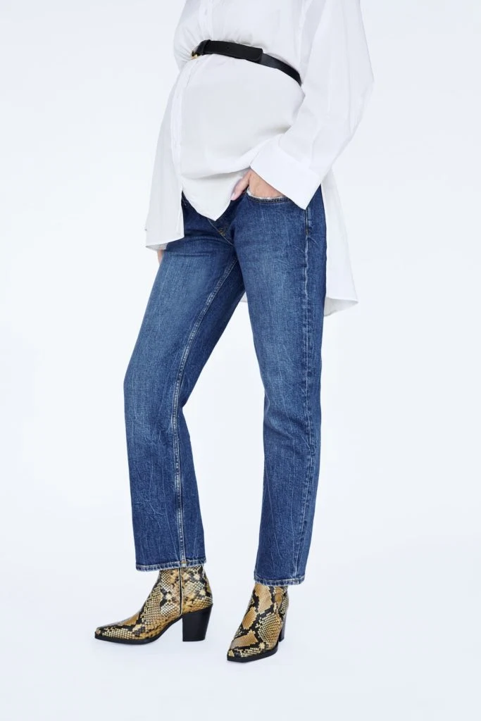 ZW premium new straight maternity jeans, €49.95 at zara.com