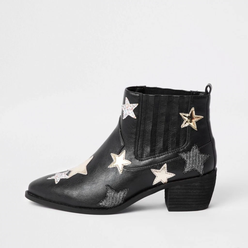 Black star print boot, €100 at riverisland.ie