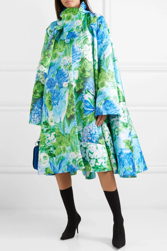 Oversized floral-print Duchesse-satin coat by Richard Quinn, €2,990 at net-a-porter.com