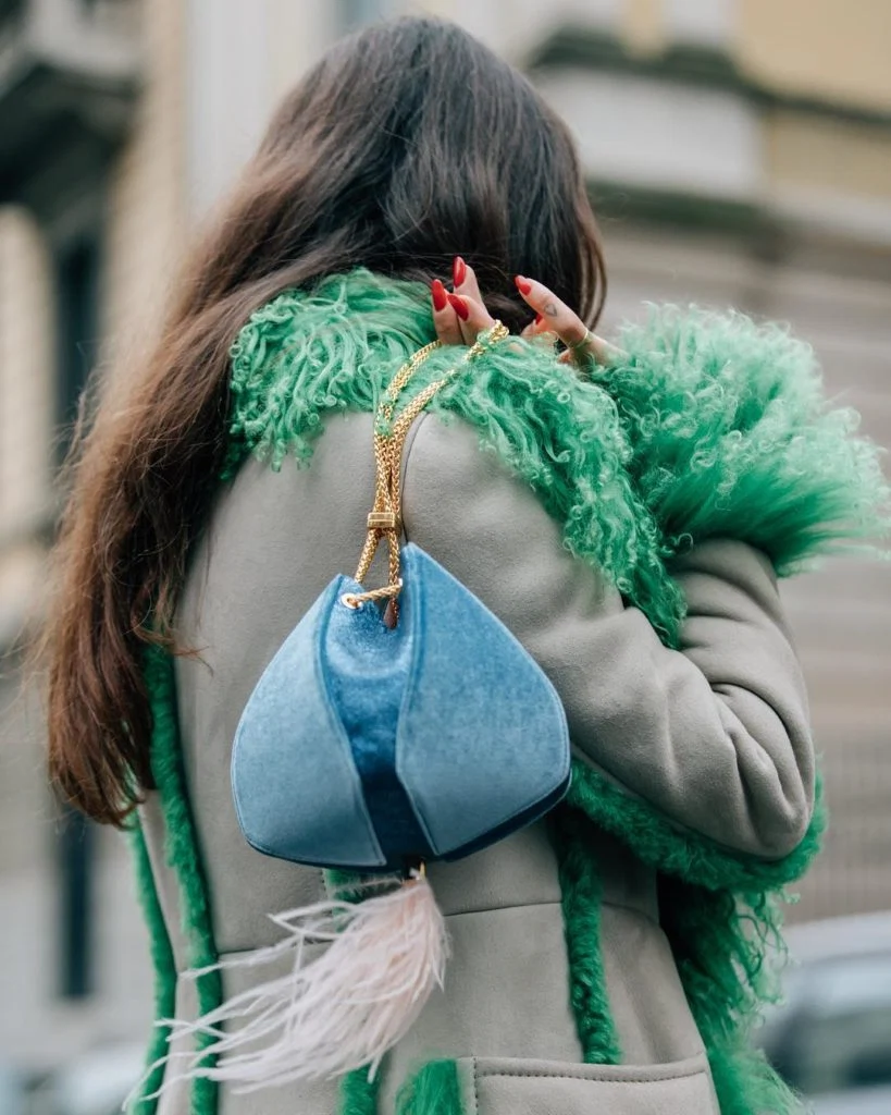 Small Cindy feather bag by The Volon, €756 at modaoperandi.com