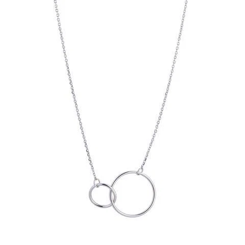 9kt white gold double circle pendant, €165 at momuse.ie