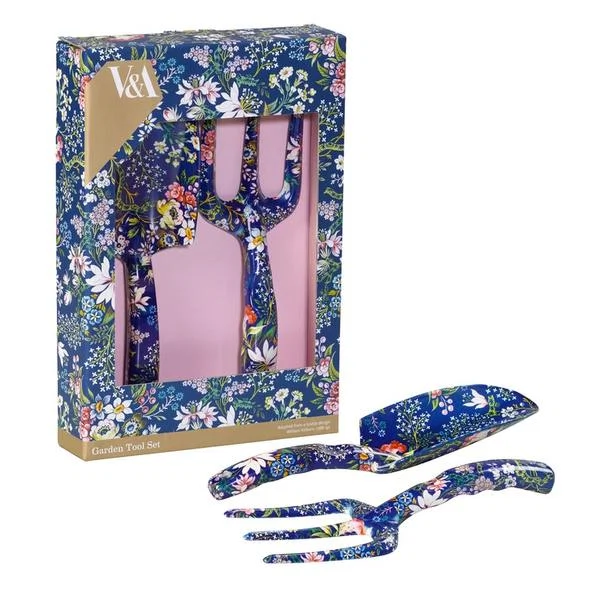 V&A garden tool set in Kilburn blue, €31.95 at myshiningarmour.com