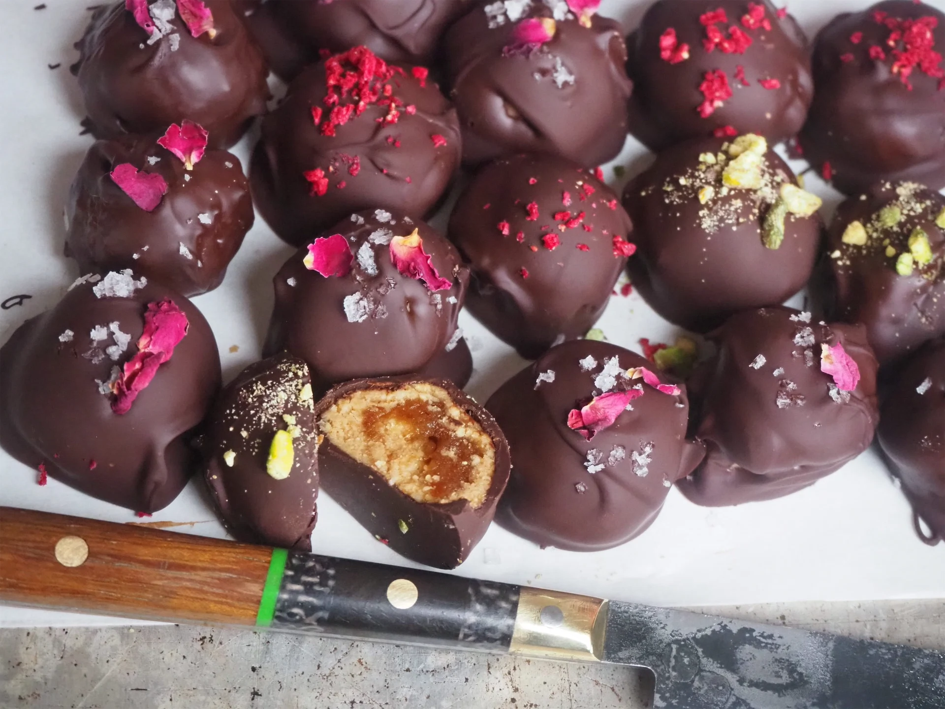 These peanut butter truffles make the perfect festive treat