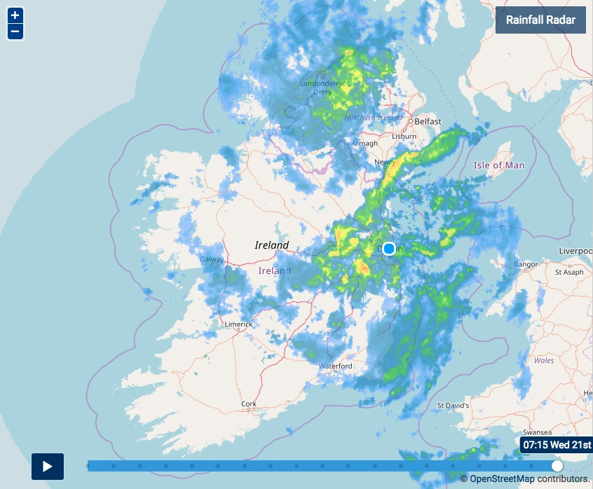 Ireland rain weather