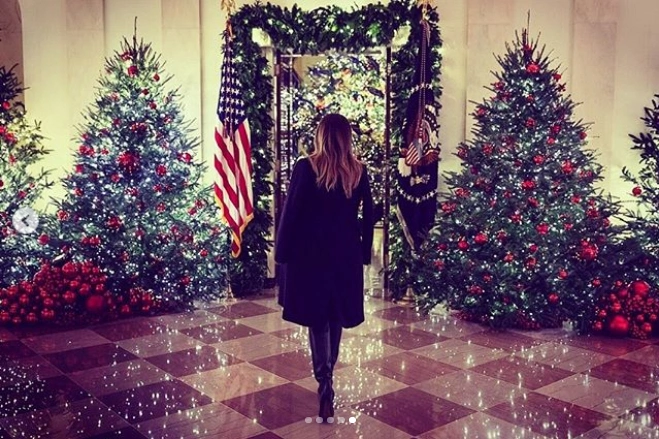 Christmas decorations at the White House
