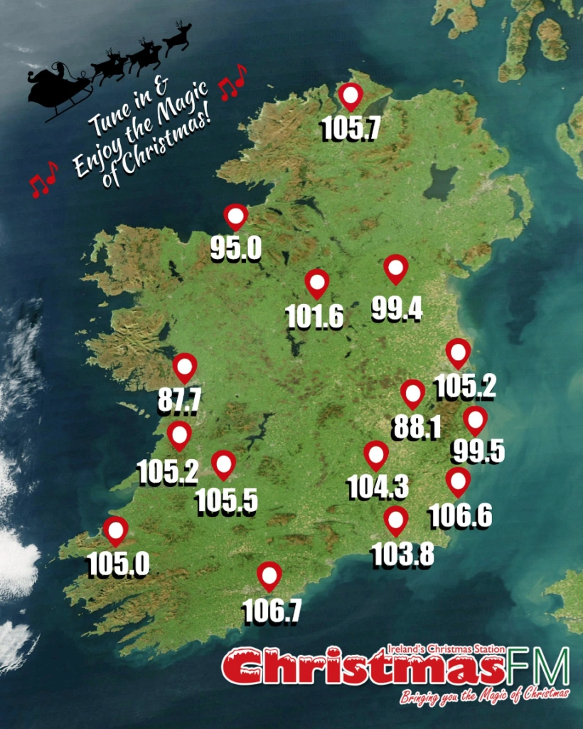 Christmas FM frequencies