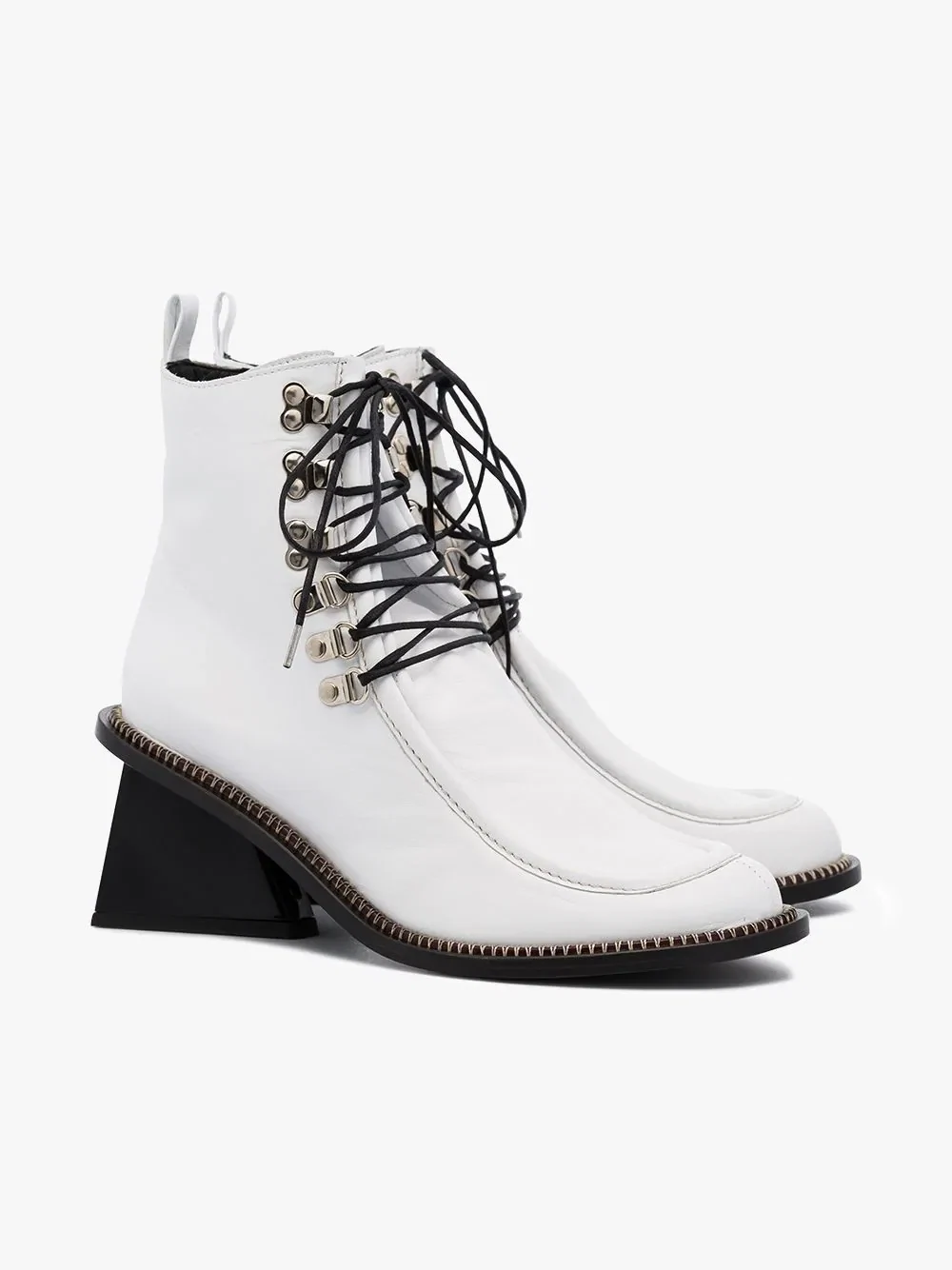 Square toe lace-up boots byMarques Almeida, €622.60 at brownsfashion.com