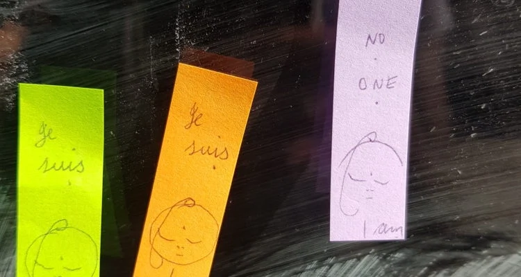 We found the lovely person responsible for posting sticky notes all around Dublin