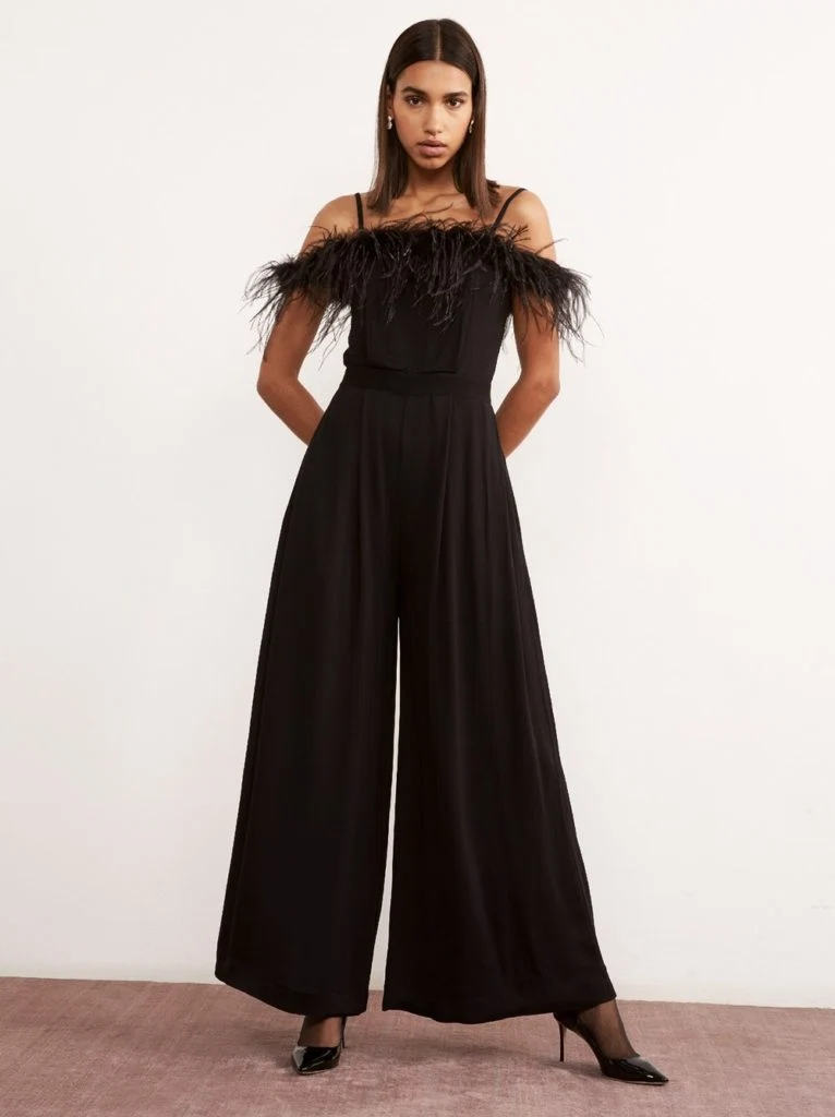 Bianca feather jumpsuit, €175 at kireistudio.com