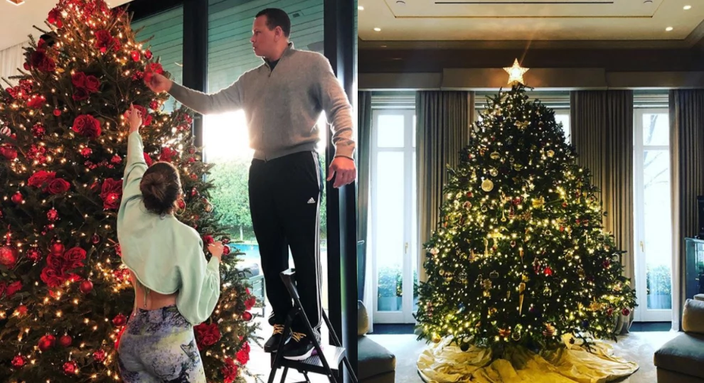 Celebrity christmas trees 2018