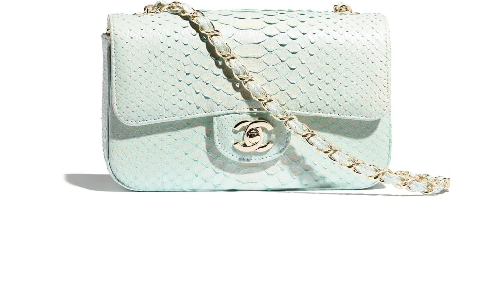 Python mini flap bag, €5,100 at chanel.com