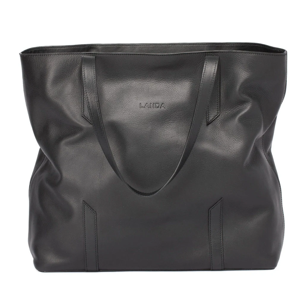Ombu black leather bag, €495 at landabags.com