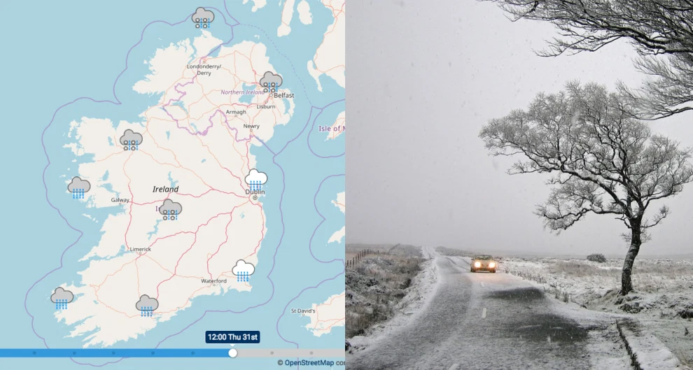 MET Éireann issues a five-day weather warning for snow and ice MET Éireann issues a five-day weather warning for snow and ice