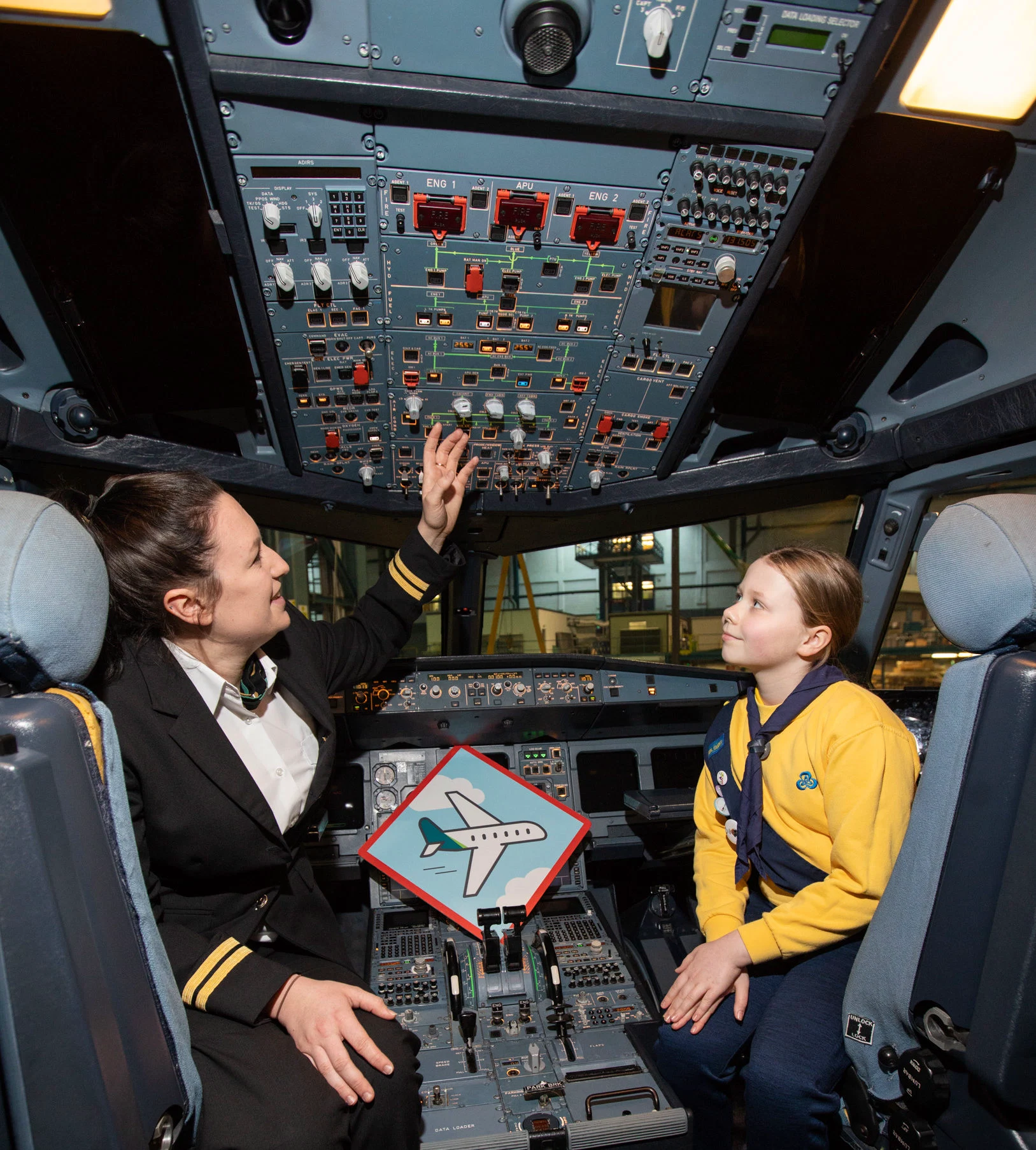 Aer Lingus and Irish Girl Guides encouraging more girls to consider becoming pilots and engineers