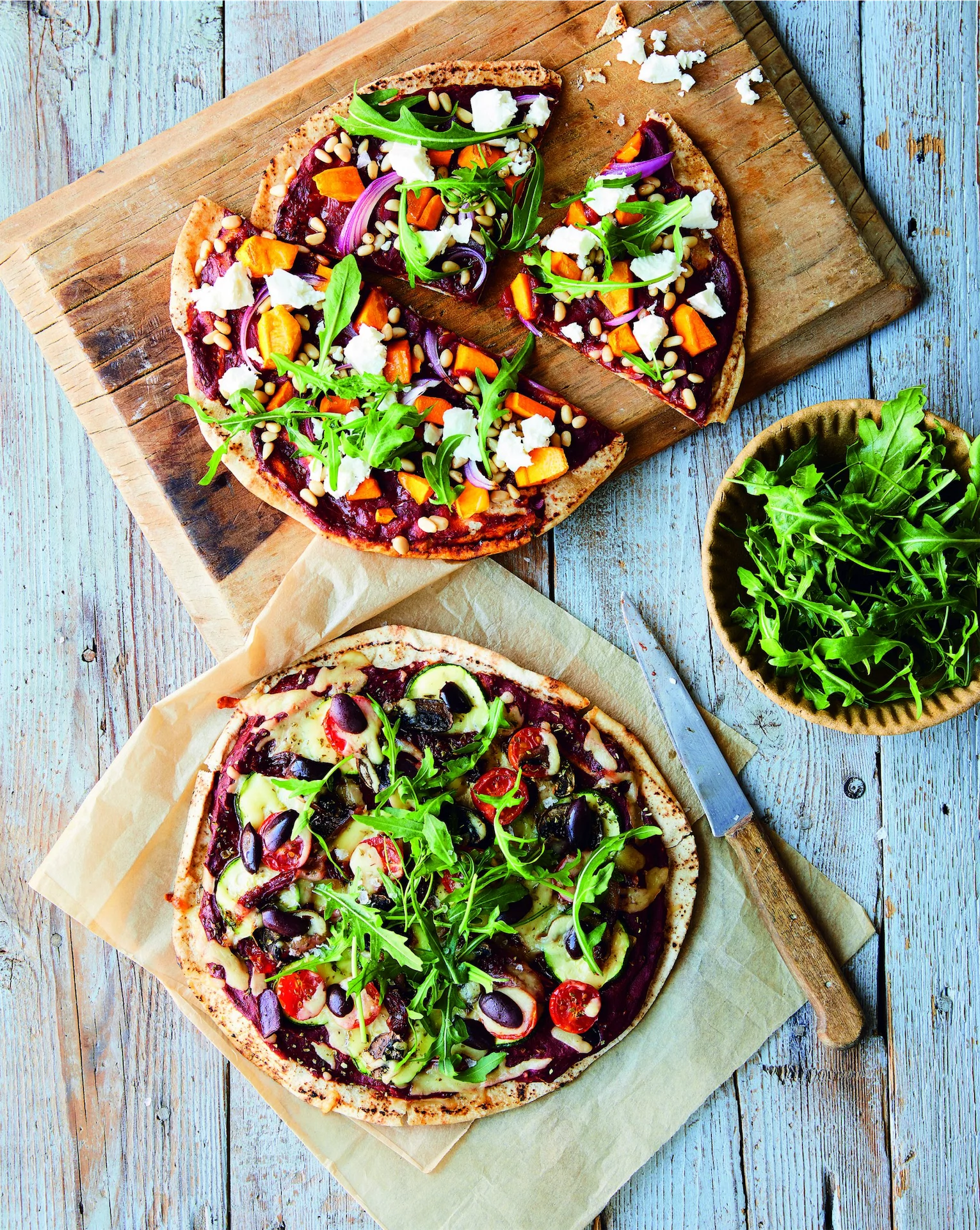 Family Flatbread Pizzas pg 169