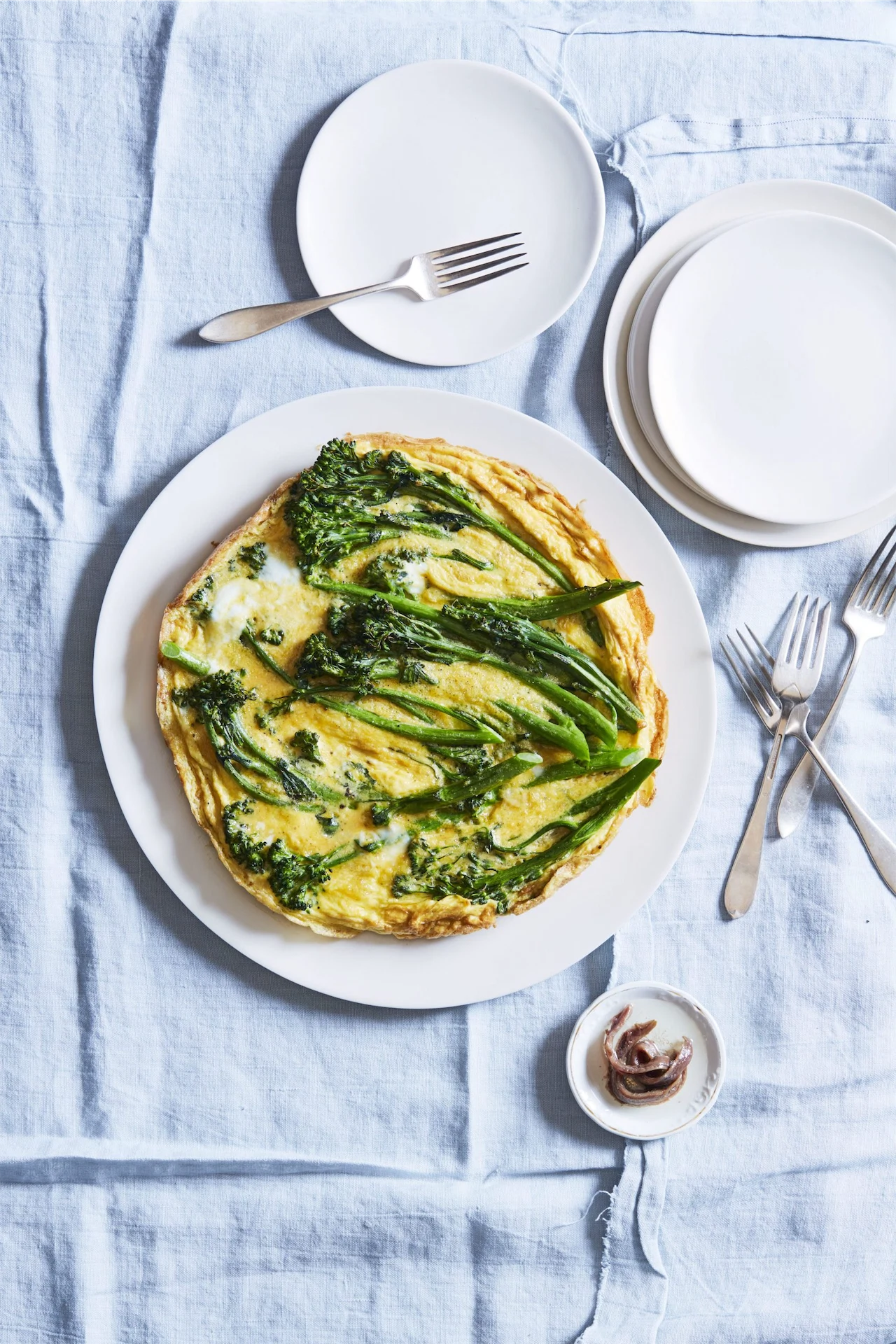 Simple Sunday brunch: tender stem broccoli frittata