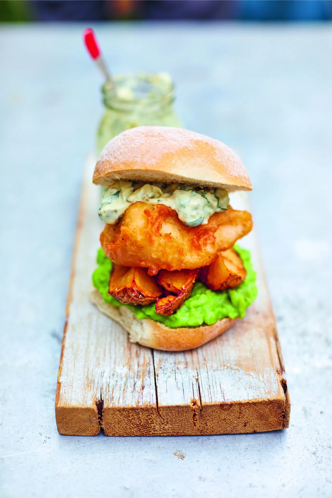 This fish & chips burger was made for long weekends