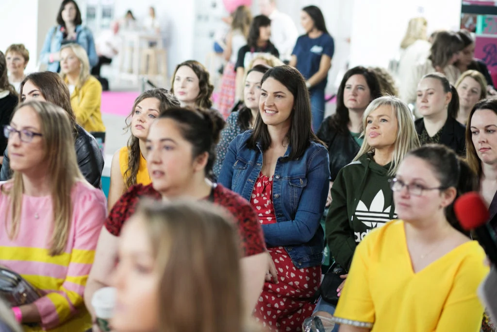 Audience members enjoying a session at the Boots Beauty Stage at IMAGE Beauty Festival 2019.